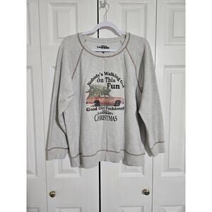 National lampoon xxl women's grey Christmas sweater